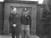 Colonel Glendon P Overing and an unknown RAF officer