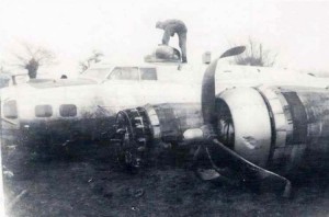 The navigator inspects the damage